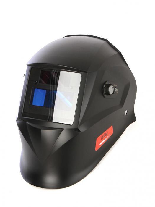 Маска щиток шлем сварщика Fubag Optima 9.13 38072 сварочная откидная для сварки с автозатемнением - фото 1 - id-p219049097