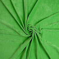 Лоскут Велюр на трикотажной основе,зеленый 100*180см,80% хл,20% п/э