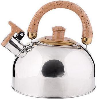 Чайник со свистком для газовой и индукционной плиты 2 литра нержавеющая сталь MAYER&BOCH 40414