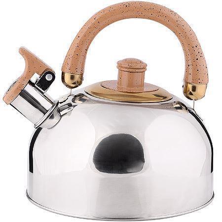Чайник со свистком для газовой и индукционной плиты 2 литра нержавеющая сталь MAYER&BOCH 40414 - фото 1 - id-p219070646