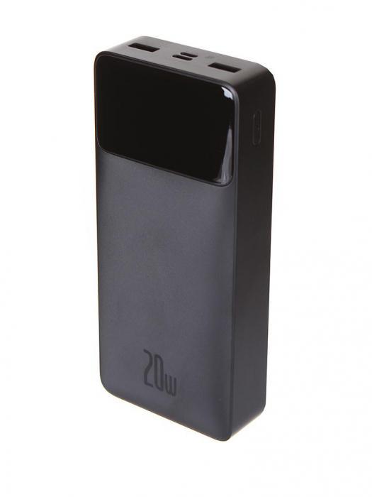 Внешний аккумулятор Baseus Power Bank Bipow Digital Display 20000mAh 20W Black PPDML-M01 - фото 1 - id-p219499899