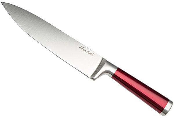Поварской профессиональный кухонный шеф-нож повара Alpenkok Burgundy AK-2080/A - фото 1 - id-p219072366