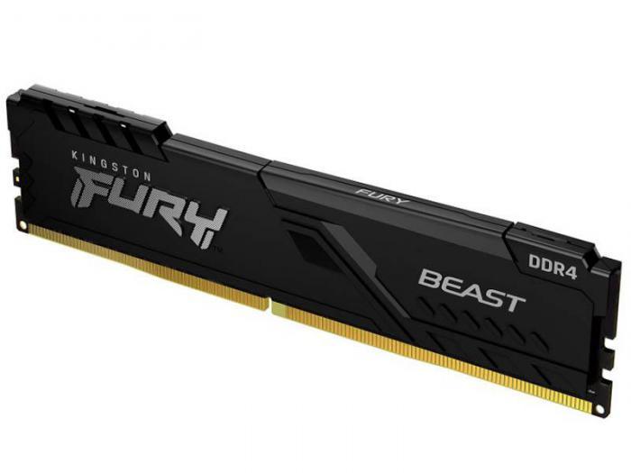 Модуль памяти Kingston Fury Beast Black DDR4 DIMM 3600Mhz PC28800 CL16 - 8Gb KF436C17BB/8 - фото 1 - id-p219499927