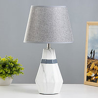 Настольная лампа "Айседора" E14 40Вт белый-серый 23х23х40 см