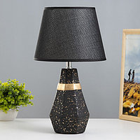 Настольная лампа "Айседора" E14 40Вт черный-золото 23х23х40 см
