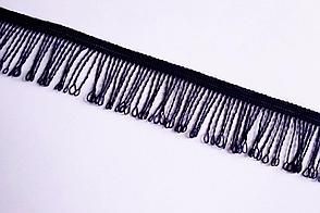 Бахрома "мишурная" декоративная синего цвета