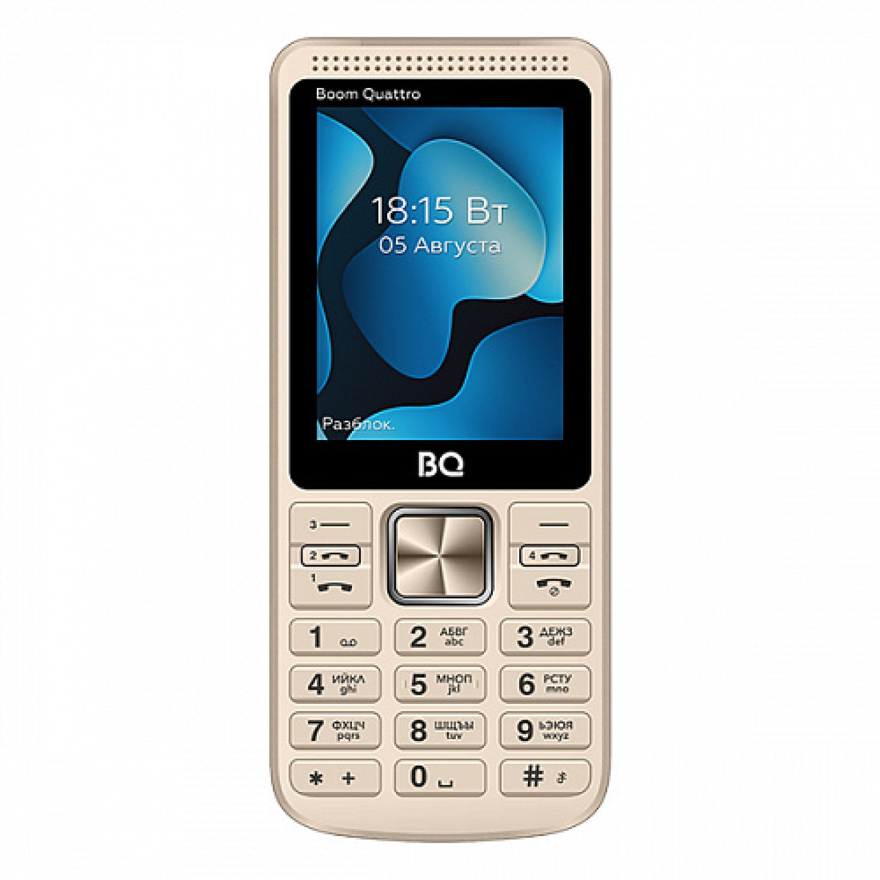 Мобильный телефон BQ BQ-2455 Boom Quattro (золотистый) - фото 1 - id-p219514306