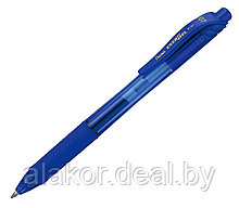 Ручка-роллер автоматическая Pentel "EnerGel-X", синий 0.7мм, корпус синий