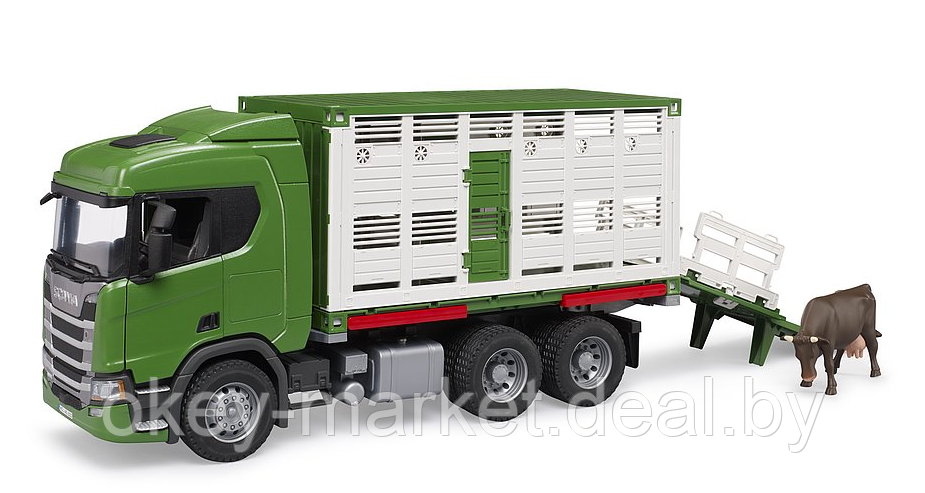 Игрушка Bruder Автомобиль для перевозки животных Scania 03548 - фото 5 - id-p219517415
