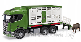 Игрушка Bruder Автомобиль для перевозки животных Scania 03548