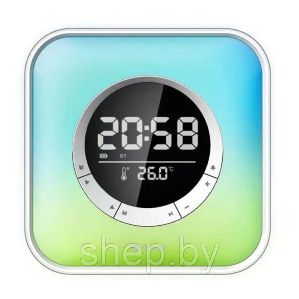 Портативная колонка, часы, будильник Kisonli Q6A , Bluetooth, RGB - фото 1 - id-p219518323