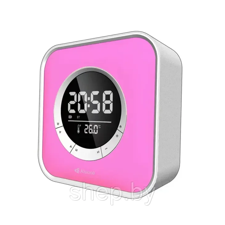 Портативная колонка, часы, будильник Kisonli Q6A , Bluetooth, RGB - фото 3 - id-p219518323