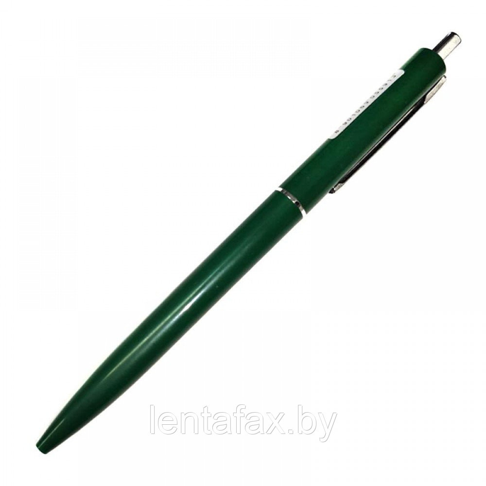Ручка шариковая автоматическая Luxor CRUX, линия 0,7мм, синяя, зеленый корпус