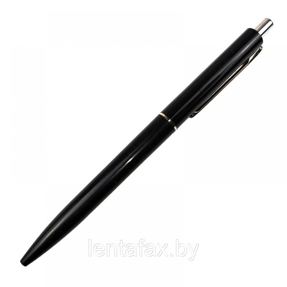 Ручка шариковая автоматическая Luxor CRUX, линия 0,7мм, синяя, черный корпус