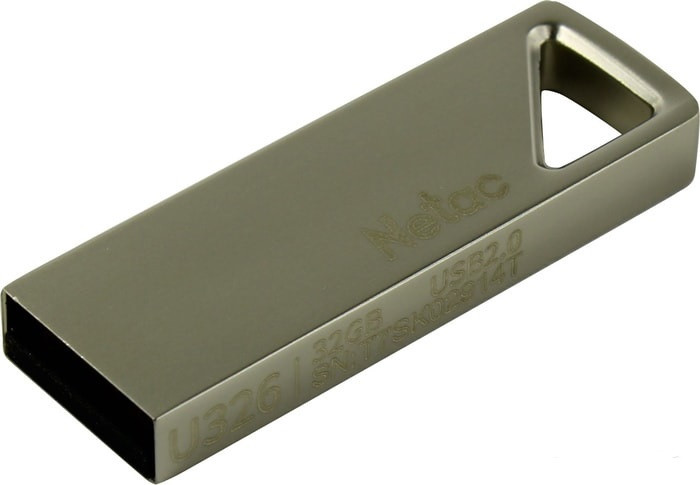 USB Flash накопитель 2.0 64GB Netac U326 цинковый сплав - фото 1 - id-p218091801