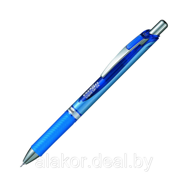 Ручка-роллер автоматическая Pentel "EnerGel BLN75", цвет синий 0.5мм, корпус синий - фото 1 - id-p219527896