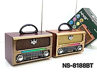 Ретро Радиоприемник NNS NS-8188BT USB Bluetooth FM/AM/SW USB MicroSD