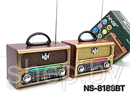 Ретро Радиоприемник NNS NS-8188BT USB Bluetooth FM/AM/SW USB MicroSD