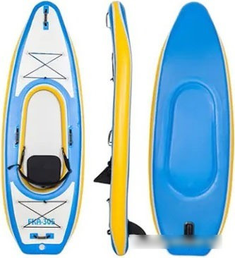 Байдарка GUETIO GT305KAY Inflatable Single Seat Fishing Kayak - фото 1 - id-p219533667
