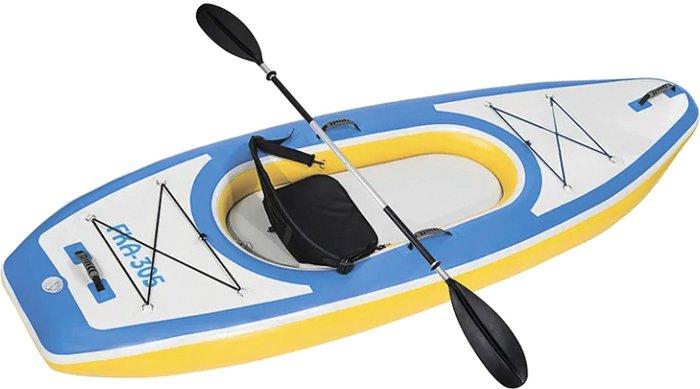 Байдарка GUETIO GT305KAY Inflatable Single Seat Fishing Kayak - фото 5 - id-p219533667