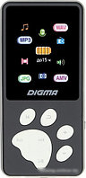 MP3 плеер Digma S4 8GB (серый/серебристый)