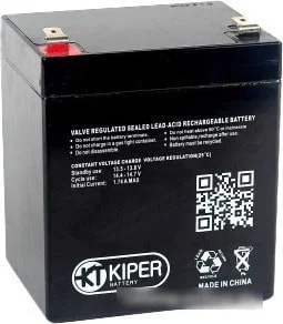 Аккумулятор для ИБП Kiper HR-1221W F2 (12В/5.5 А·ч) - фото 1 - id-p219533899
