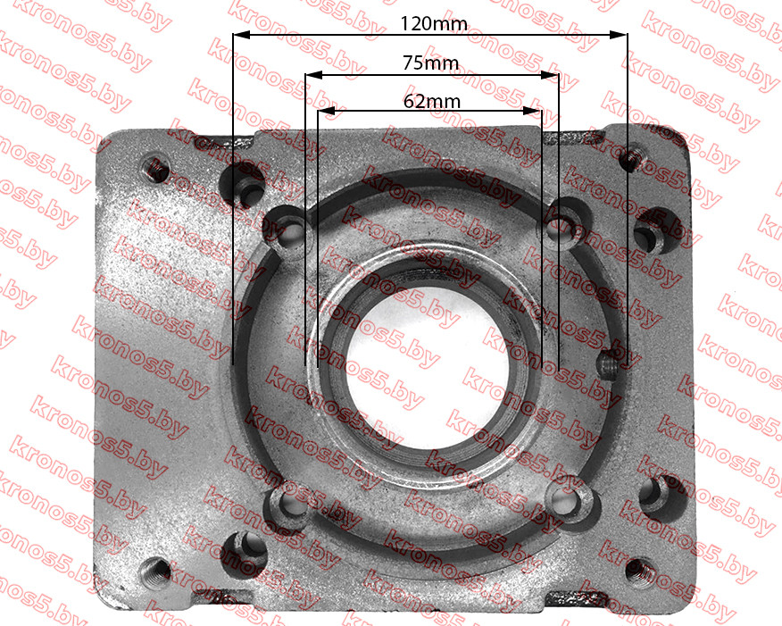 Переходная плита двигателя к КПП 177/188/186F (90*90 мм) - фото 3 - id-p219344834