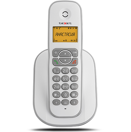 Радиотелефон Texet TX-D4505A, Белый-серый - фото 1 - id-p218567115