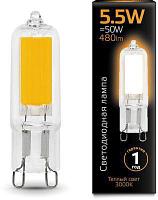 Упаковка ламп LED GAUSS G9, капсульная, 5.5Вт, G9, 10 шт. [107809105]