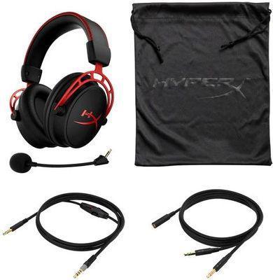 Гарнитура игровая HYPERX Cloud Alpha, для компьютера и игровых консолей, мониторные, проводные, красный / - фото 5 - id-p219496402