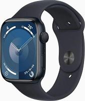Смарт-часы Apple Watch Series 9 A2980, 45мм, темная ночь / темная ночь [mr9q3ll/a]