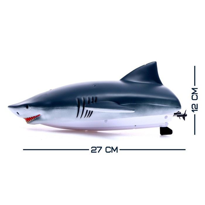 Катер радиоуправляемый «Акула», 2 в 1, работает от аккумулятора - фото 2 - id-p219534751