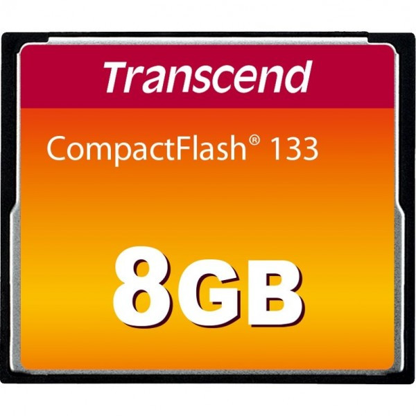 Карта памяти Transcend CompactFlash 133x 8Gb 30MB/s - фото 1 - id-p218058741