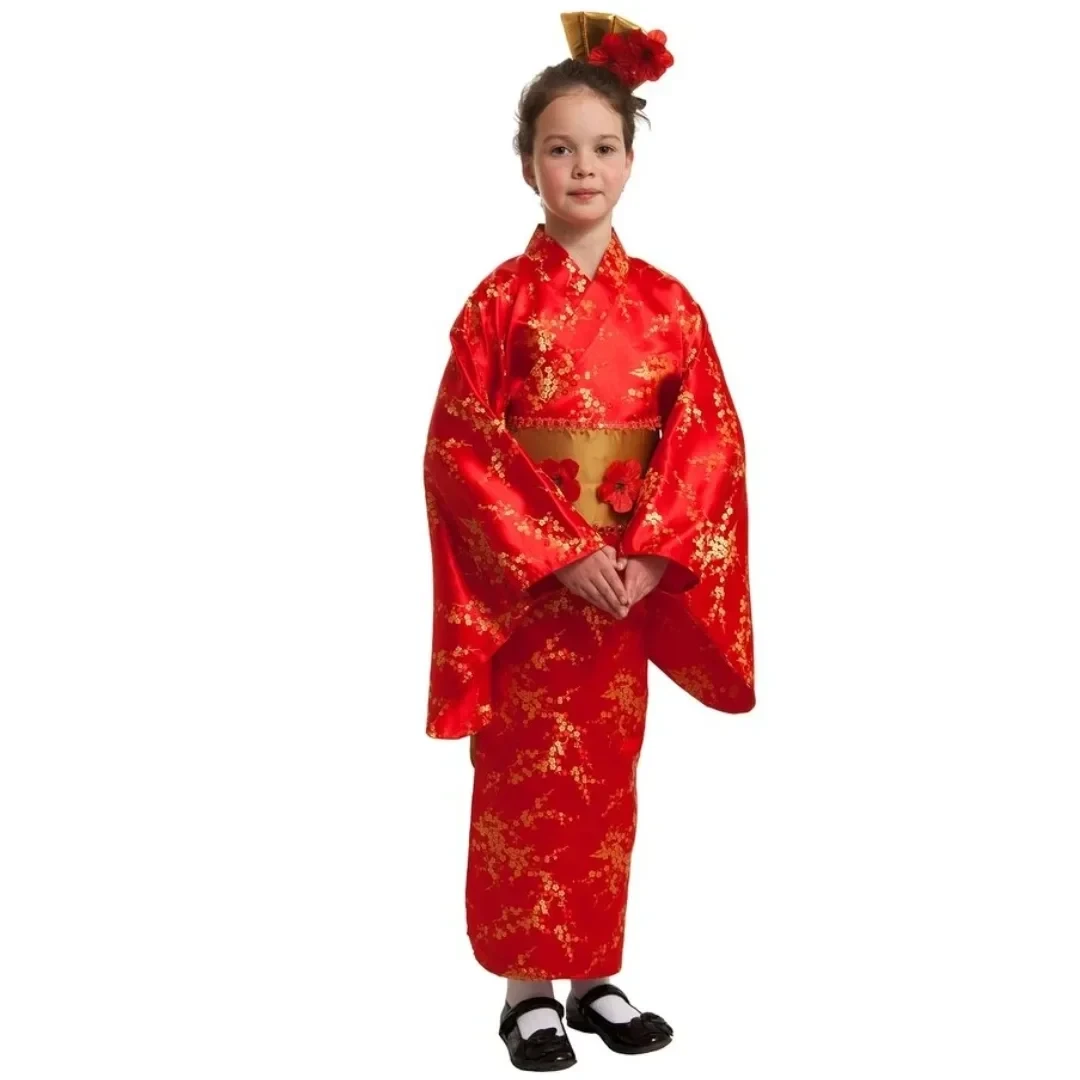 Карнавальный костюм детский "Японка" для девочки - фото 1 - id-p219534946