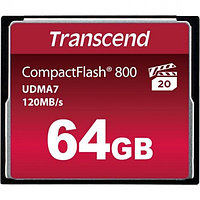 Карта памяти Transcend CompactFlash 800x 64Gb 120MB/s