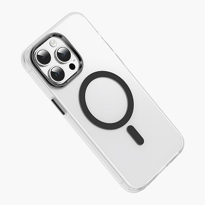 Чехол-бампер с магнитной пластиной Dazzle Pro Matte MagSafe Case прозрачно-синий для Apple iPhone 15 - фото 3 - id-p219535615
