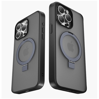 Чехол-бампер с магнитным кольцом Keephone Magico MagSafe Case черный для Apple iPhone 15 Pro - фото 6 - id-p219535623