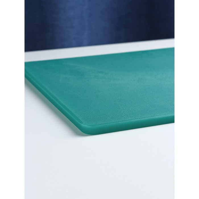 Доска профессиональная разделочная 40×30 см, толщина 1,2 см, цвет зелёный - фото 3 - id-p219534938