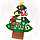 Елочка из фетра с новогодними игрушками липучками Merry Christmas, подвесная, 93 х 65 см, фото 3