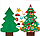 Елочка из фетра с новогодними игрушками липучками Merry Christmas, подвесная, 93 х 65 см, фото 4