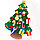 Елочка из фетра с новогодними игрушками липучками Merry Christmas, подвесная, 93 х 65 см, фото 8