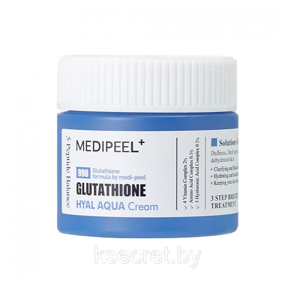 Увлажняющий витаминный крем-гель для сияния кожи Medi-Peel Glutathione Hyal Aqua Cream, 50 мл - фото 1 - id-p219536835