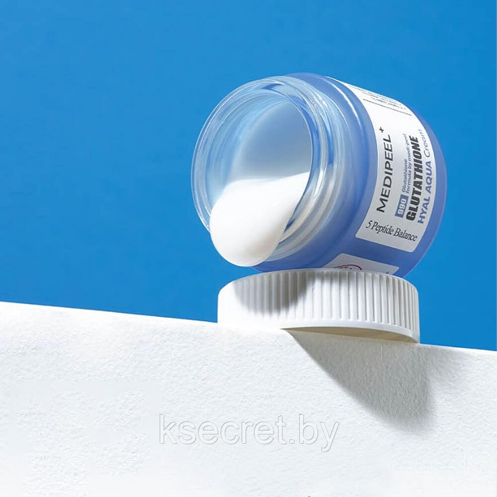 Увлажняющий витаминный крем-гель для сияния кожи Medi-Peel Glutathione Hyal Aqua Cream, 50 мл - фото 4 - id-p219536835