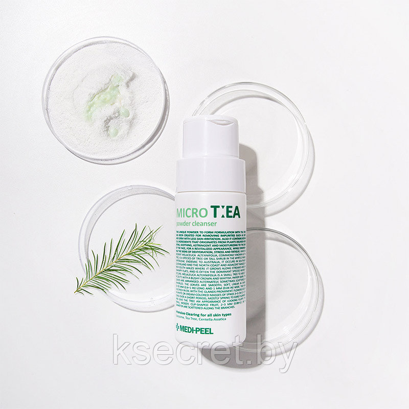 Глубоко очищающая энзимная пудра с чайным деревом Medi-Peel Micro Tea Powder Cleanser, 70гр - фото 3 - id-p219536966