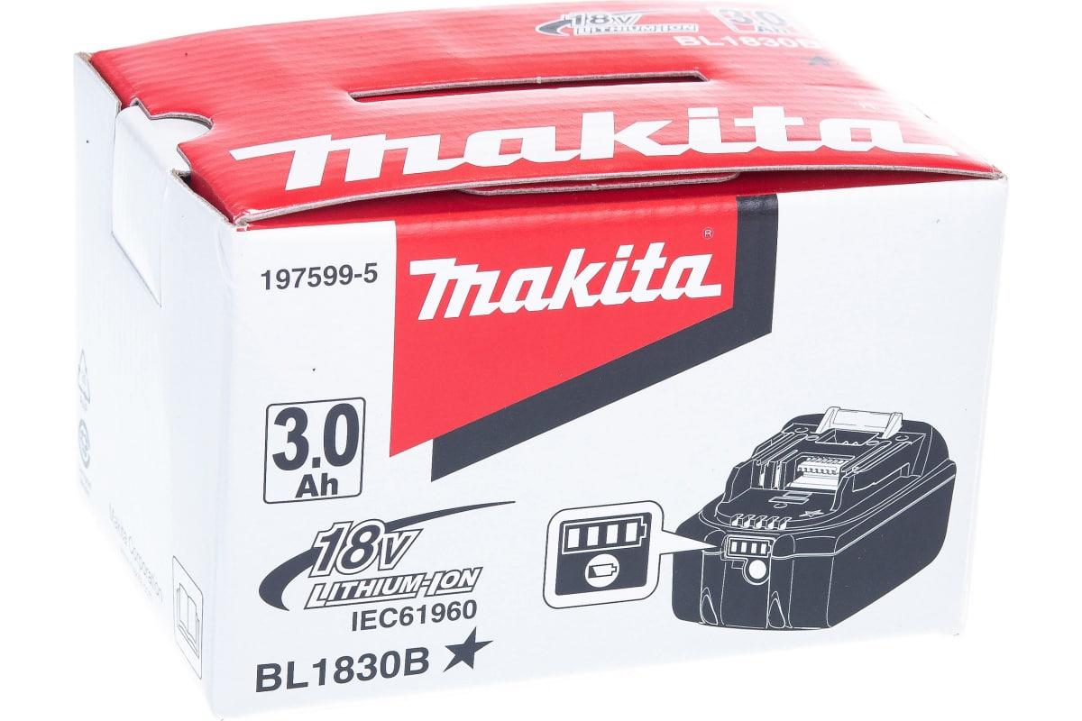 Аккумулятор Makita BL1830B (18В/3 а*ч) - фото 7 - id-p203896858