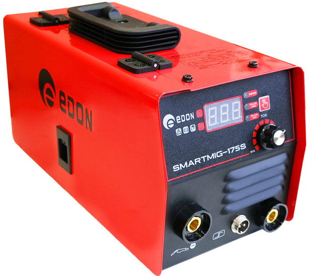 Современный цифровой сварочный аппарат Edon Smart MIG-175S предназначен для полуавтоматической безгазовой - фото 1 - id-p219543801