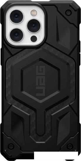 Чехол для телефона Uag для iPhone 14 Pro Max Monarch Pro for MagSafe Carbon Fiber 114031114242 - фото 6 - id-p219215779