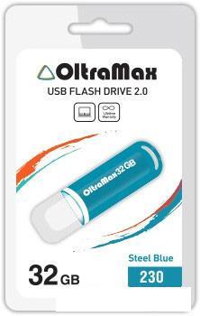 USB Flash Oltramax 230 32GB (бирюзовый) [OM-32GB-230-St Blue]