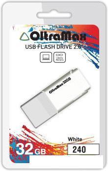 USB Flash Oltramax 240 32GB (белый) [OM-32GB-240-White], фото 2