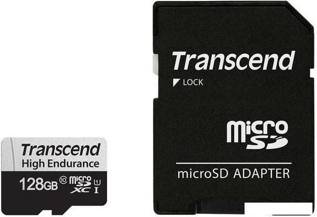 Карта памяти Transcend microSDXC TS128GUSD350V 128GB (с адаптером), фото 2